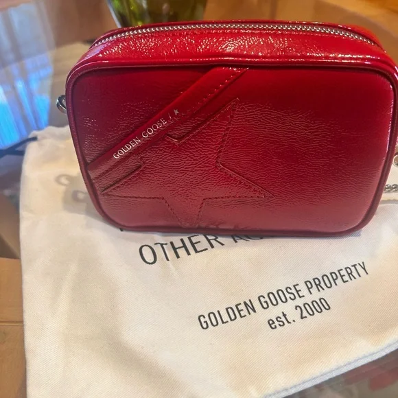 Golden Goose Red Mini Bag with Star Detail - Picture 2 of 8